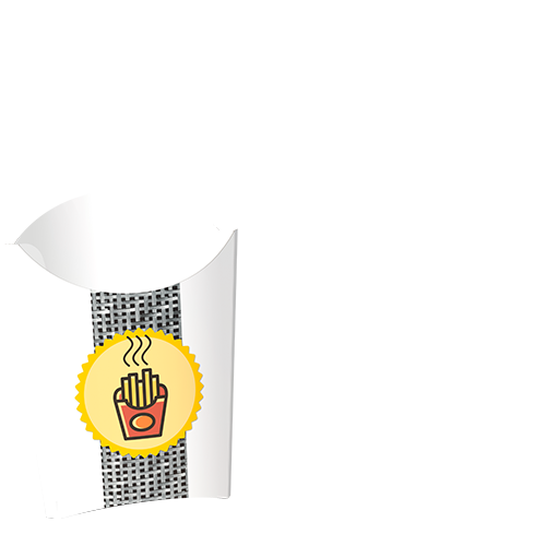 Image d'une boite de frites vide.