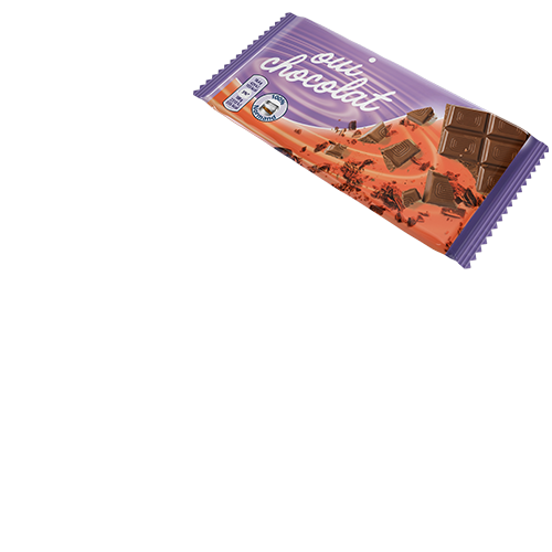 Image d'un emballage de barre au chocolat.